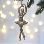 Подвеска «Волшебный танец» 14*5 см, Золото