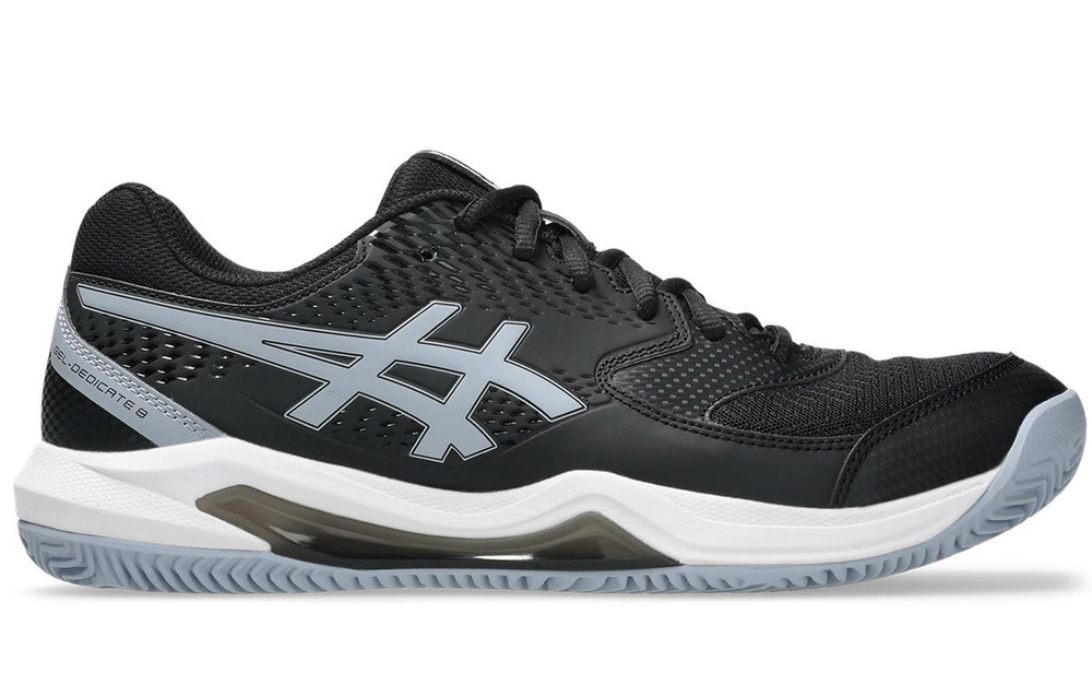 Мужские теннисные кроссовки Asics Gel-Dedicate 8 Clay - black/grey blue