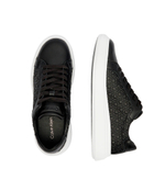 Кожаные кроссовки Calvin Klein - черный(HM0HM01498)