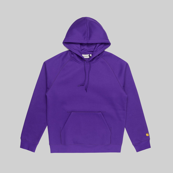 Толстовка мужская Carhartt WIP Hooded Chase Sweatshirt артикул:I033661_tyrian - купить в магазине Дайс
