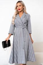 Платье в клетку (серый) Р11-1225/3 Nikol