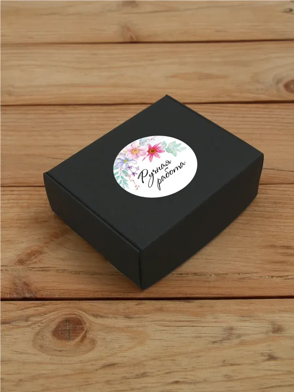 Наклейка стикер матовая круглая 30 мм 2800 шт "100% Натурально"