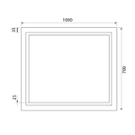 Зеркало с подсветкой IDDIS Zodiac, 100 см, ZOD1000i98