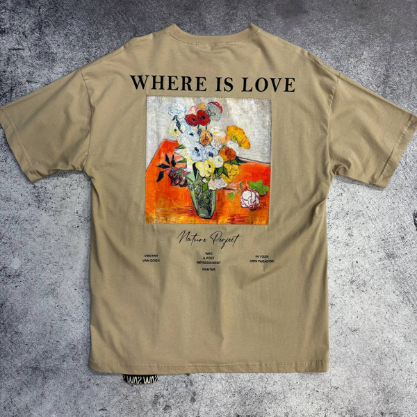 Футболка Saw Where Is Love biege