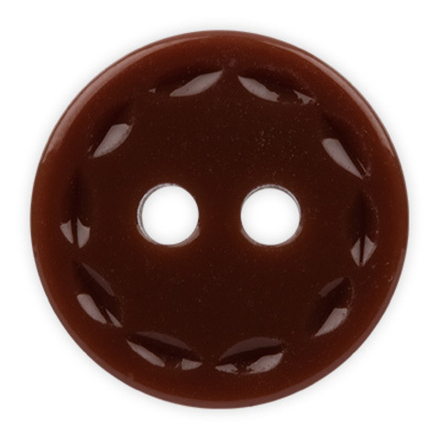 Пуговица рубашечная/блузочная, №372,11 мм, цв.коричн.
