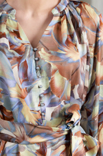 51500 Платье женское (серо-голубой принт)