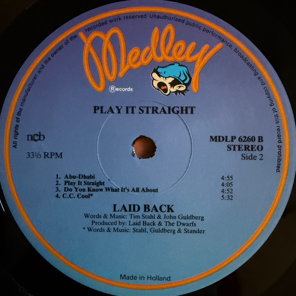 Виниловая пластинка Laid Back ‎– Play It Straight LP