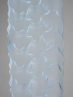 05-160 ОПТ Вышивка на неэл. сетке 24 см, голубой 3090