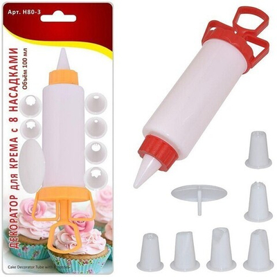 Декоратор для крема с 8 насадками H80-3