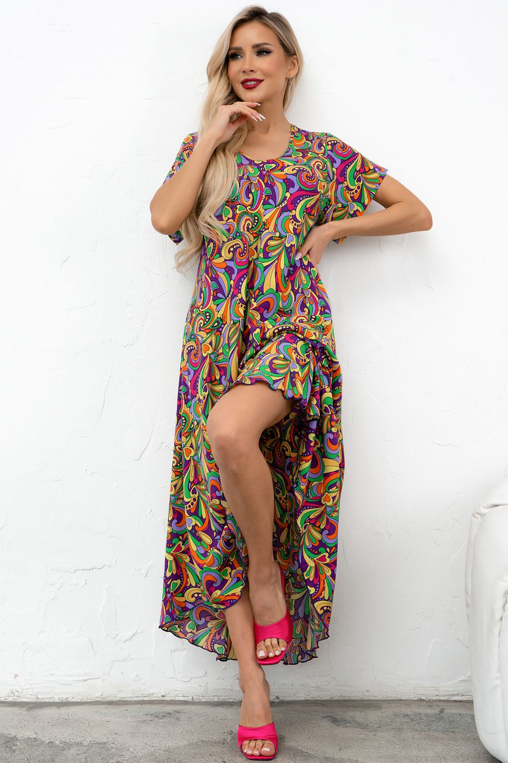 Платье Магия лета (фиолетовый/принт) Р11-867/31 Nikol (Акция)