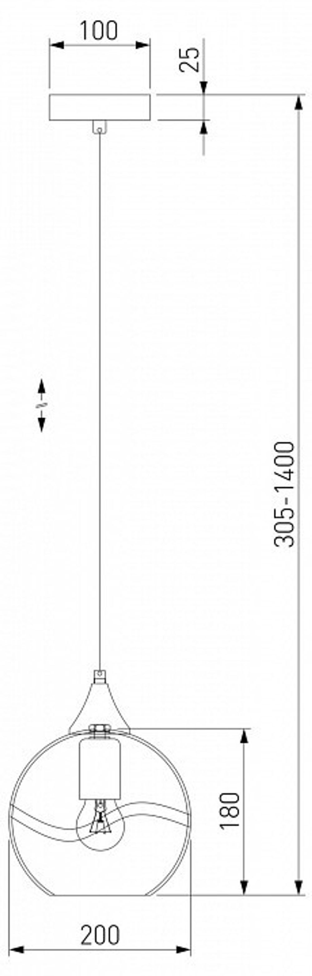 Подвесной светильник Eurosvet Lotus 50221/1 голубой