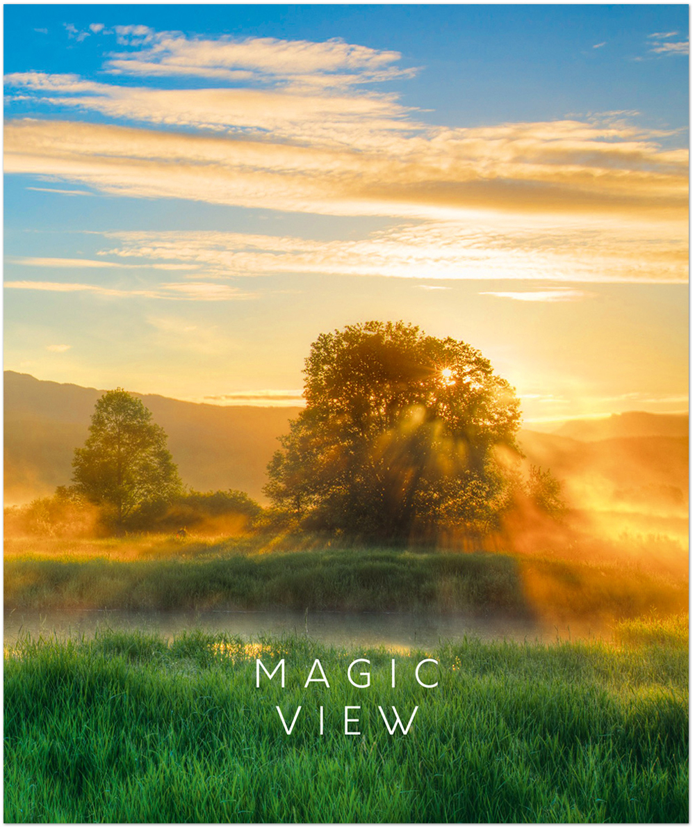 Тетрадь общая 48 листов на скрепке "Красивые пейзажи"