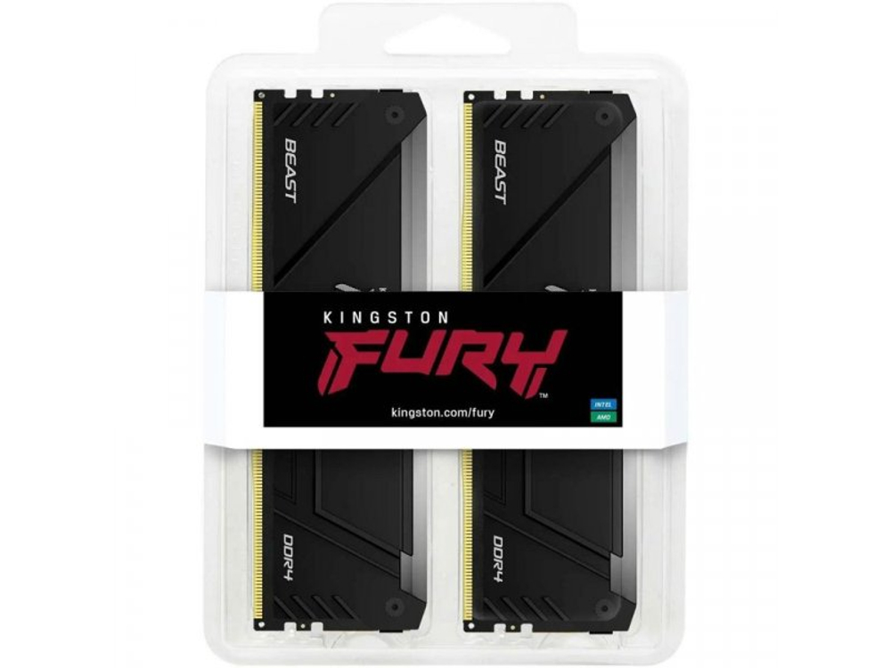 Оперативная память Kingston Fury KF436C17BB2AK2/16, DDR4 2х 16ГБ 3600 МГц, DIMM, RTL
