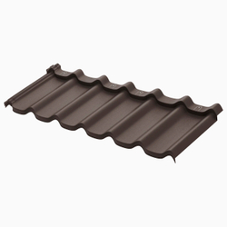 Модульная металлическая черепица AQUASYSTEM СТОКГОЛЬМ, покрытие Rooftop Бархат