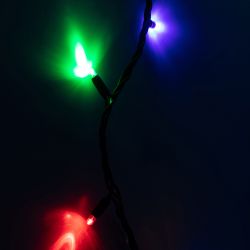 Светодиодная новогодняя гирлянда ЭРА ERAPS-PM10 нить уличная 10 м мультиколор 100 LED | Профессиональное праздничное и новогоднее освещение