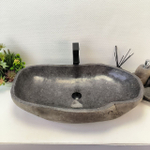 Раковина из речного камня RS-63536 (80*45*16) 0125
