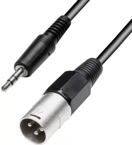 Шнур XLR "шт" - 3.5мм "шт" стерео OD4.0x8.0мм  1.5м