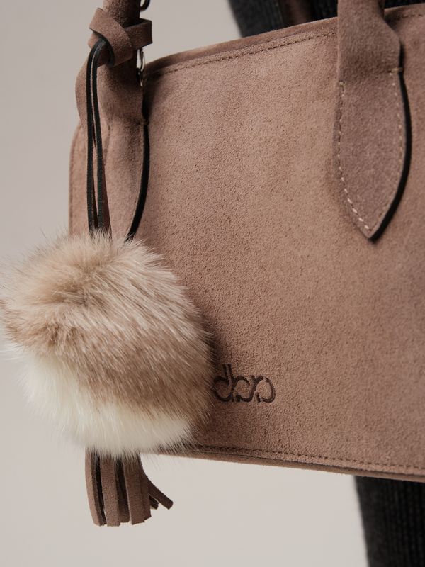 Замшевая сумка DBR 31348 капучино