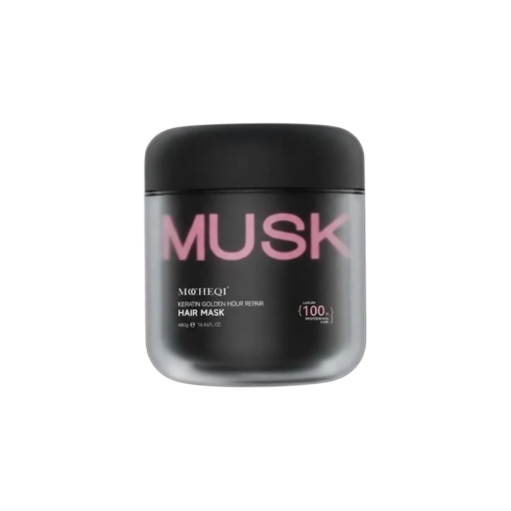 MOCHEQI Professional Musk Keratin Mask — кератиновая маска для волос с аминокислотами и экстрактом камелией