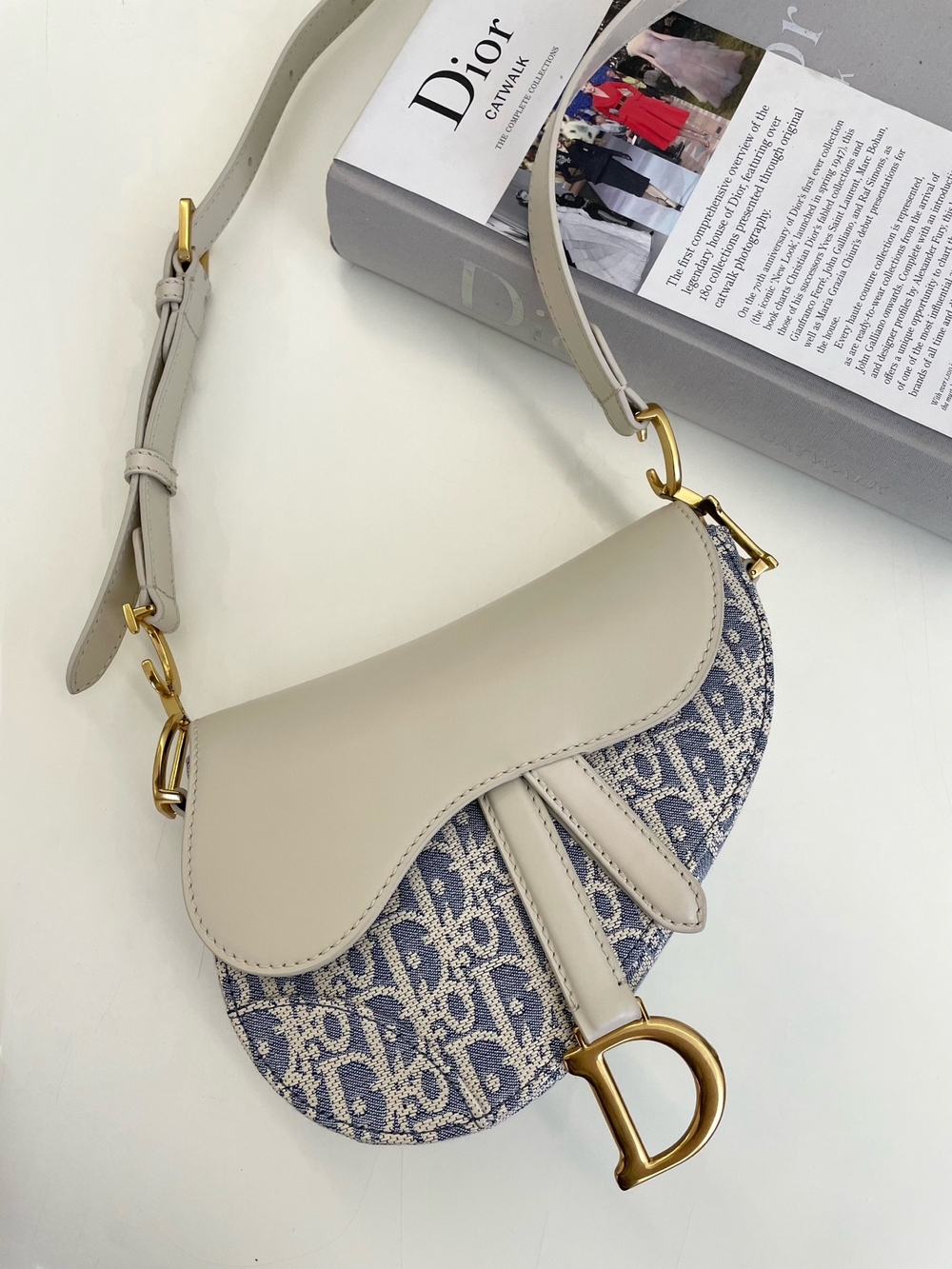 Christian Dior Mini Soft Saddle Bag With Strap