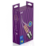 Лампа светодиодная FILAMENT свеча на ветру FC37 7W E27 2700K DECO Premium теплый свет