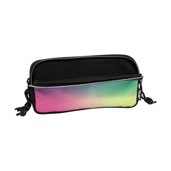 Penal \ Пенал \ Pencil bag 3-ZIPPER  PENCIL CASE SUNSET BLACK