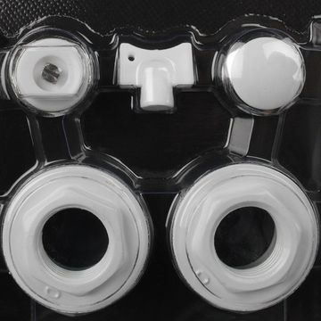 Монтажный комплект Rommer 1/2" с 2-мя кронштейнами 11 в 1 (RAL 9016)