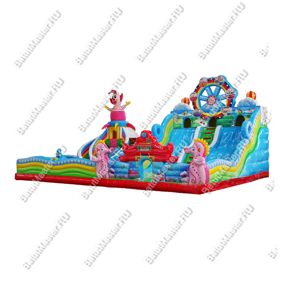 Коммерческий надувной батут "Парк развлечений" 15*10*8 м