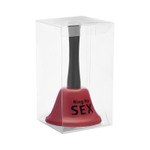 Настольный колокольчик RING FOR SEX (Цвет: красный с черным)