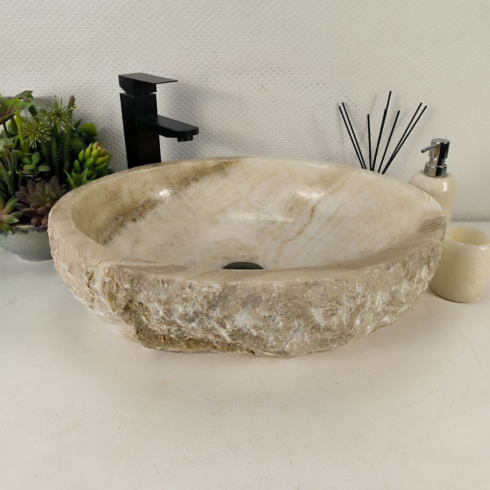 Раковина из оникса Erozy White EO-64449 52*43*16 0168