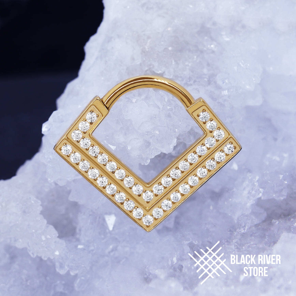 Кликер Verve Crystal PVD Yellow 1.2мм