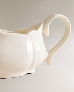 Zara Home блюдо сервировочное из фаянса, цвет бежевый, 22 см