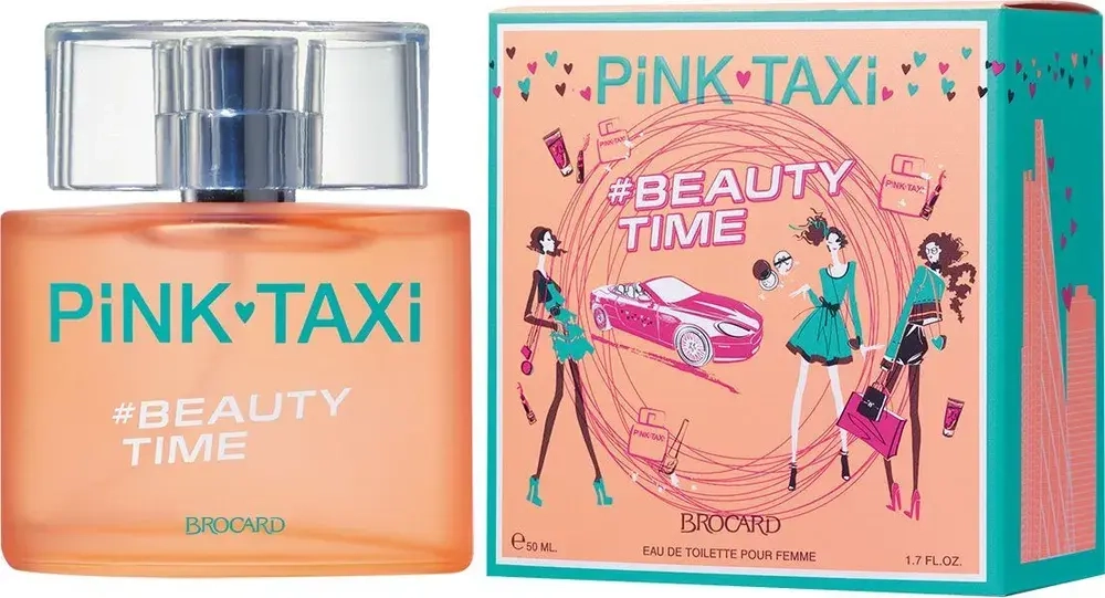 Туалетная вода для женщин "PINK TAXI BEAUTY TIME" 50мл Россия
