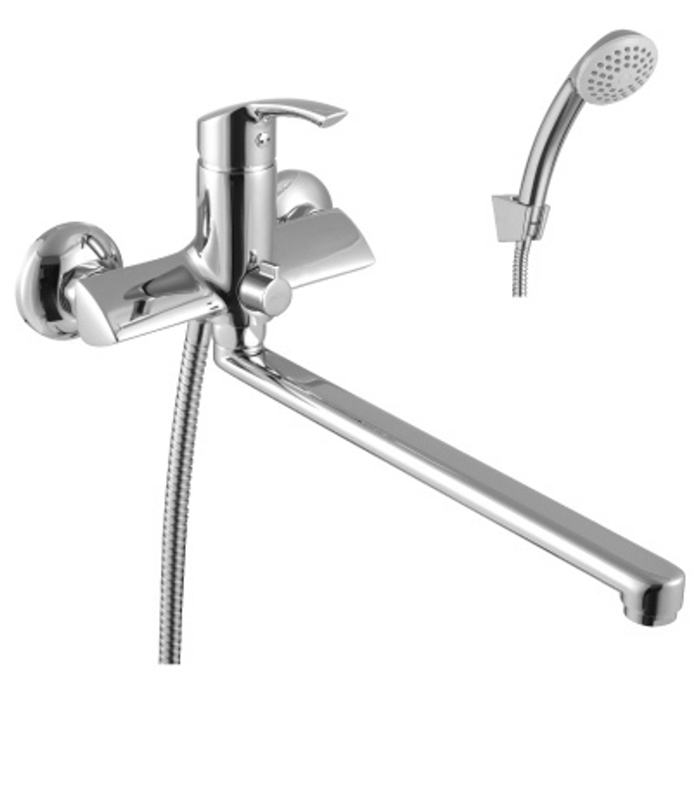 Смеситель универсальный с плоским изливом 300 мм. LEMARK plus Strike – LM1151C