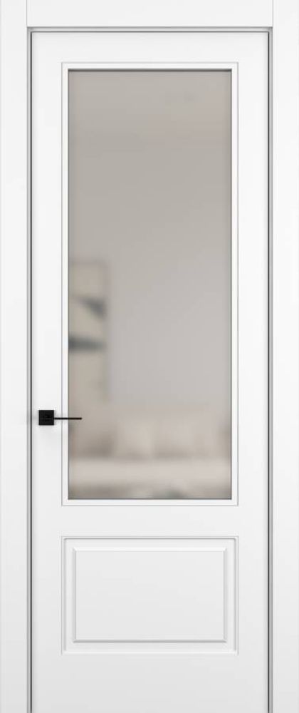 Дверь 021V HARMONY Матовый Снежный