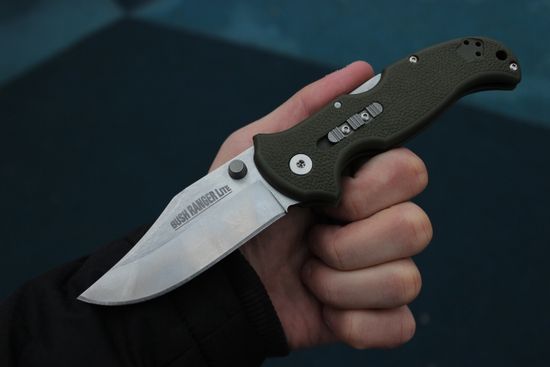 Складной нож Cold Steel 21A Bush Ranger Lite c клинком из стали 8Cr13MoV, рукоять GRN