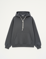 Худи boyfriend из футера с контрастным шнурком