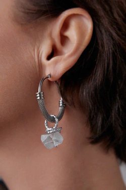 HMG 1324 S steel  Серьги hoop арт.1090