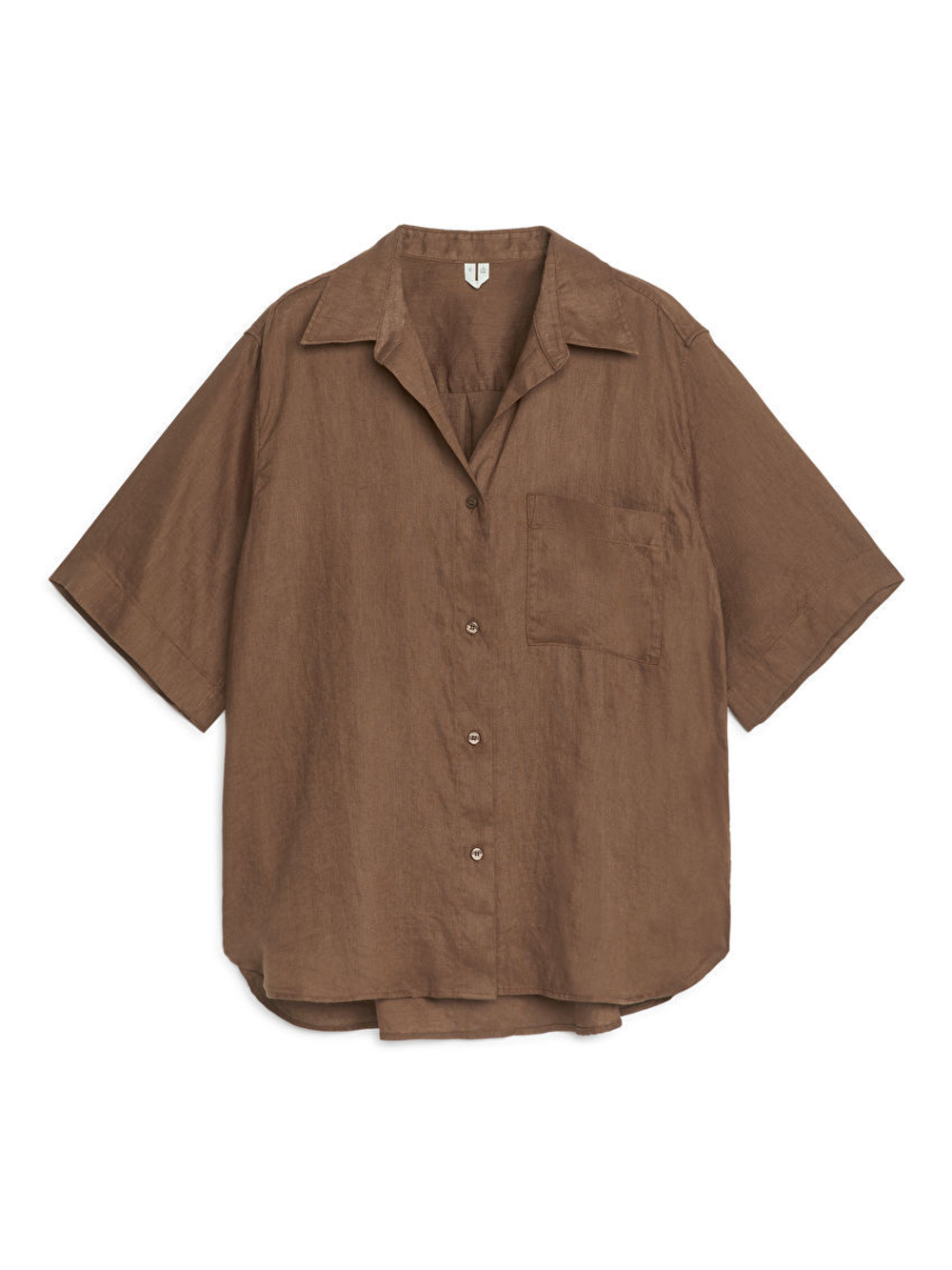 ARKEТ ЛЬНЯНАЯ РУБАШКА, КОРИЧНЕВЫЙ
