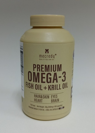Mecredy пищевая добавка Premium Omega-3 Fish Oil + Krill Oil