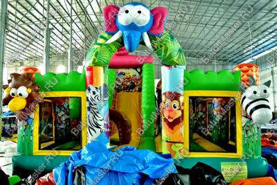 Надувной батут "Бегемотик"