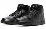 Кроссовки Jordan Air Jordan 1 Mid "Black Snakeskin" (Женская размерная сетка)