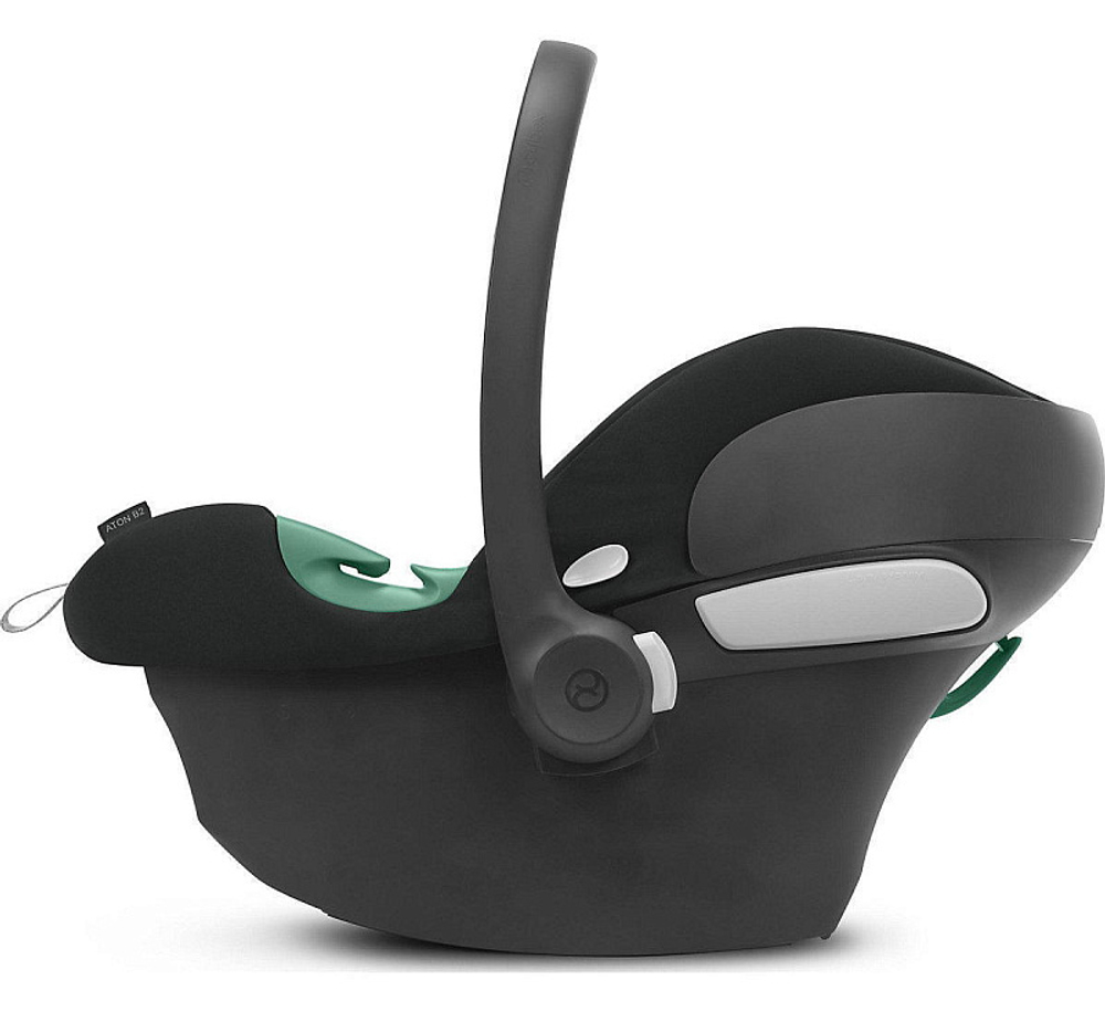Детская коляска Cybex Balios S Lux BLK Aton B2 i-Size 3 в 1 Moon Black с дождевиком/Volcano Black