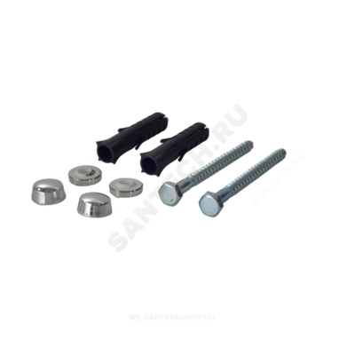 Крепление унитаза к полу D6x70 с шестигранной головкой, колпачки хром Филд-А