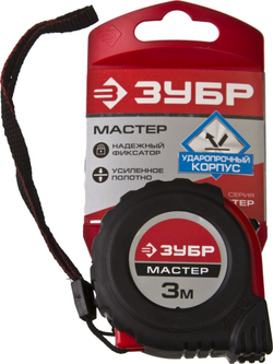 ЗУБР 3 м х 16 мм, рулетка (34055-03-16)
