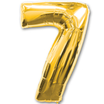 Шар фольгированный Цифра 7 87 см (Золотой)