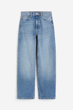 H&M Джинсы Wide Leg, светло-синий