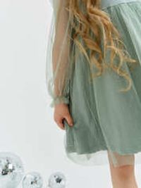 Платье с длинным рукавом и юбкой из фатина "Мелисса"