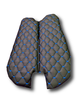 Чехлы на козырьки Волга 3110, 31105(синяя нить Рубин)