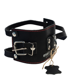 Манжета для тяги кожа (цвет черный)